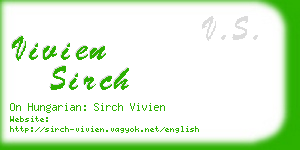 vivien sirch business card